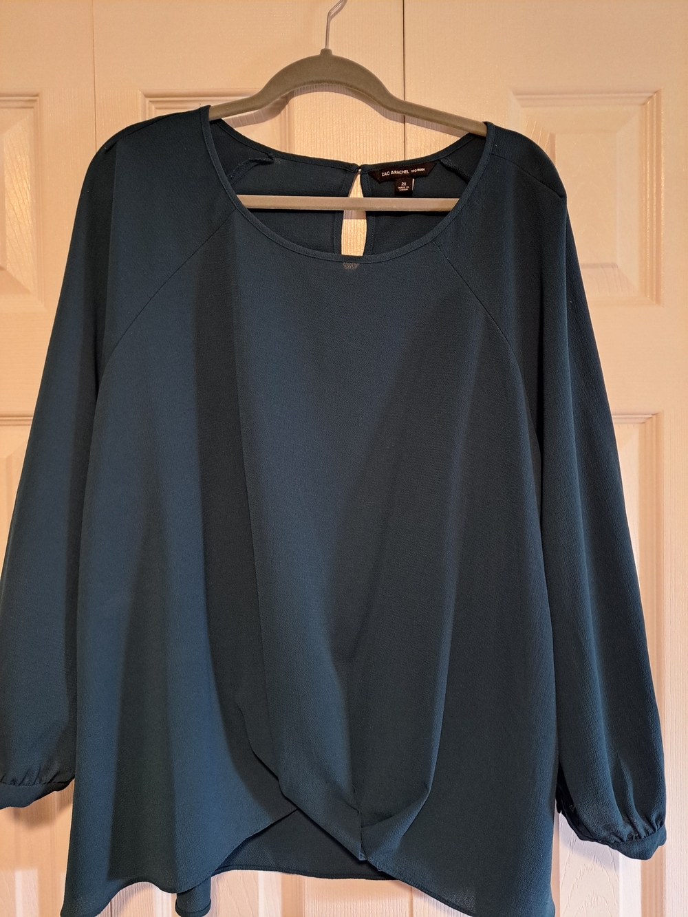 Zac & Rachel Teal Long-Sleeve Blouse